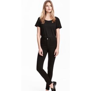 h&m skinny high waist jeans